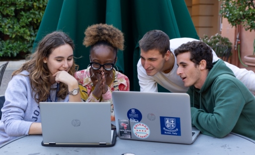 Students at table