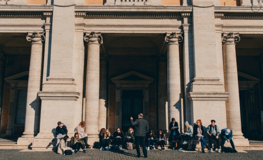Students at onsite class