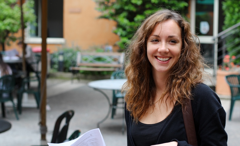 Student smiling