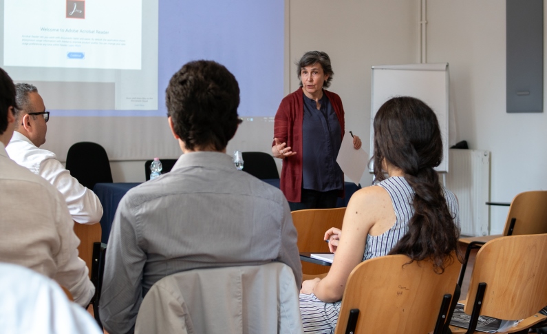 JCU Professor displaying strong communication skills to audience