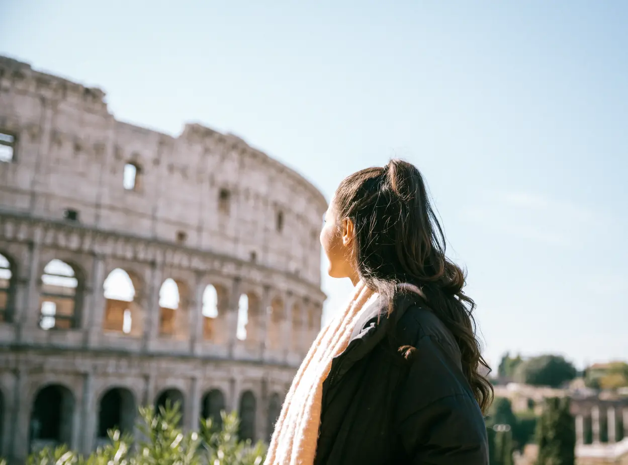 Student at Coliseum