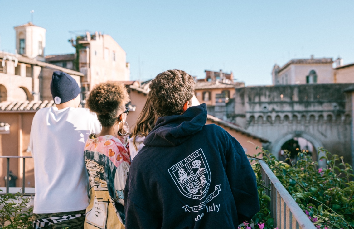 Students on the terrace