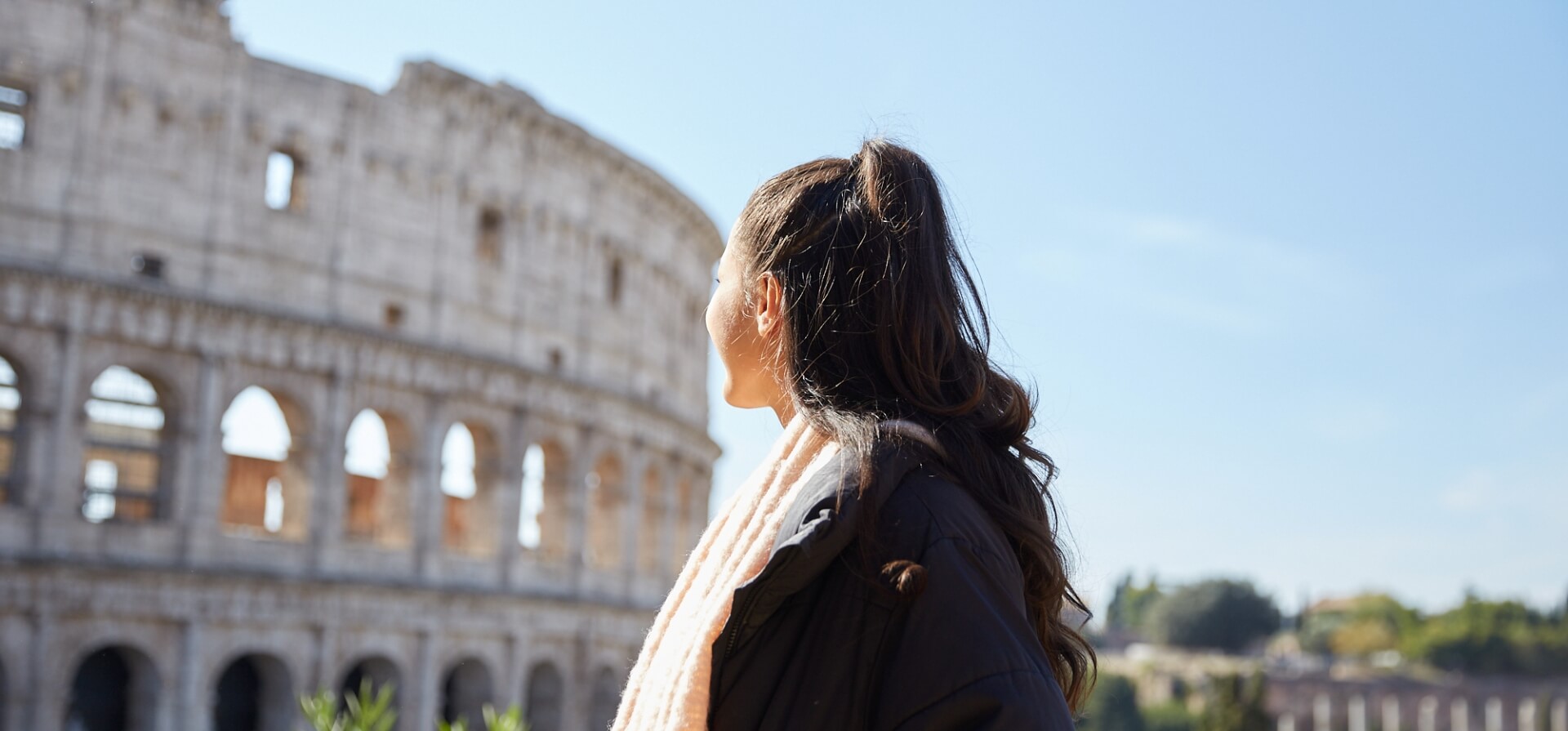 Student at Coliseum 