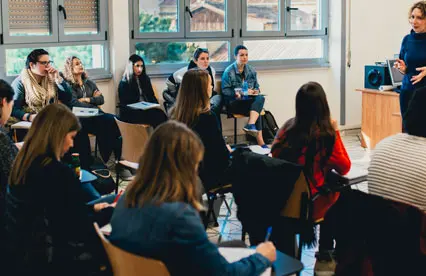 Students in class