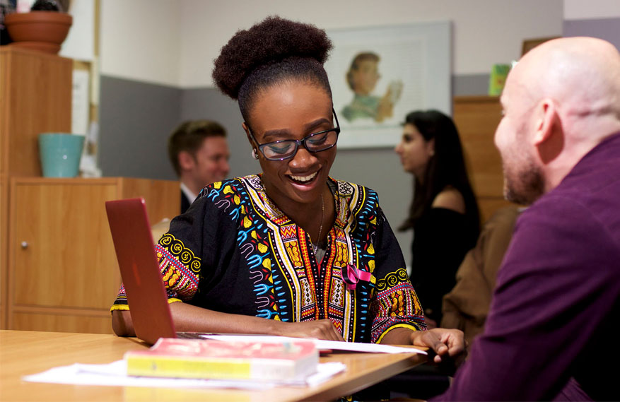 Students at the Writing Center