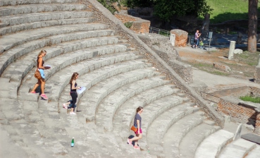 Students in Ostia antica