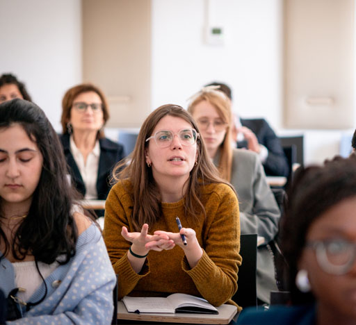 Students in class