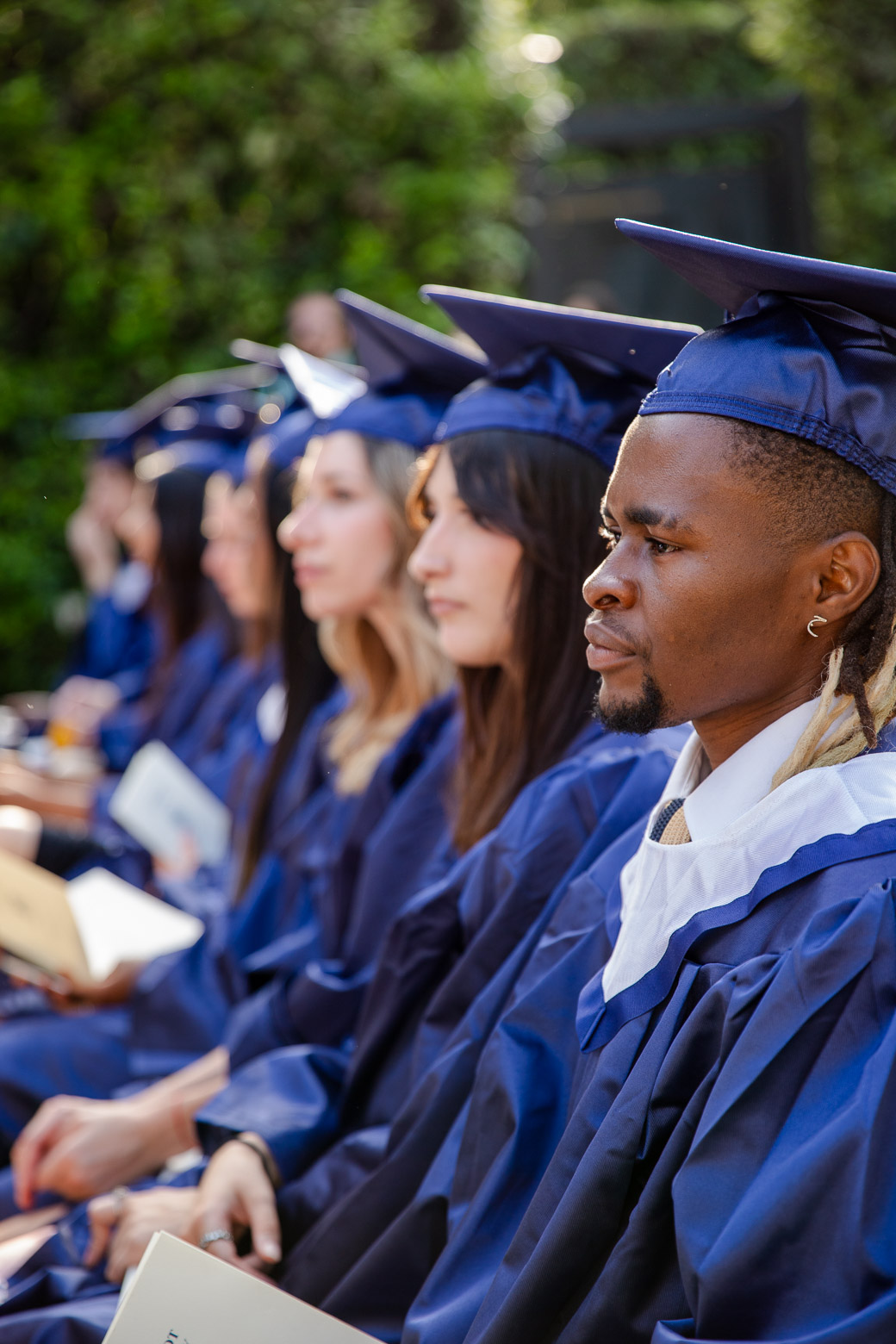 Students at Commencement
