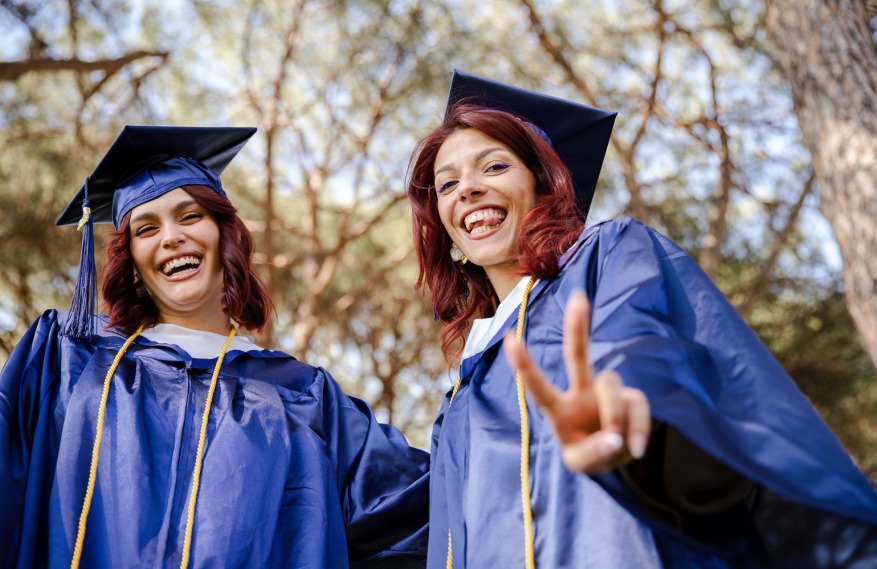 Graduating Students at Commencement