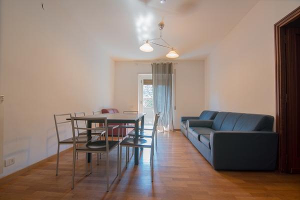 The living room in one of the JCU Trastevere Apartments