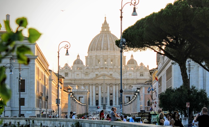 A view of Basilica di San Pietro in Rome