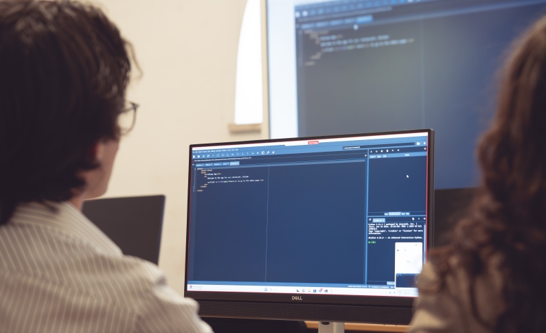 Student in Computer Lab