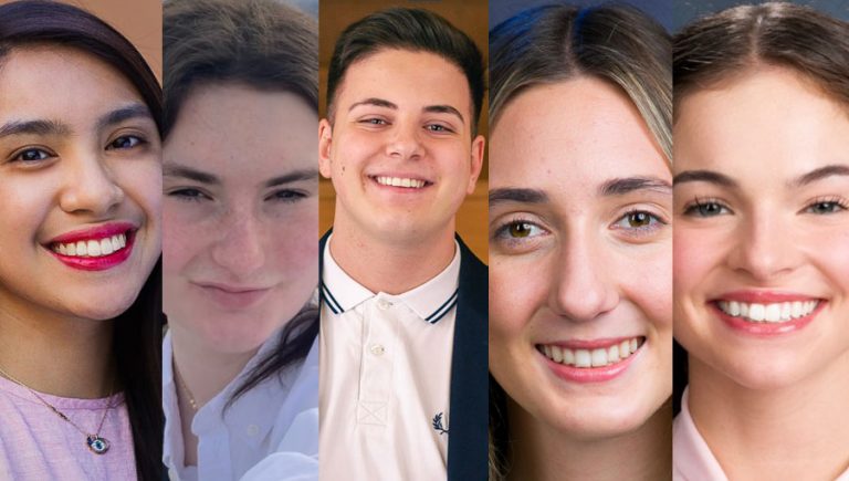 From left: Lynch Ainsley Sariola, Gina Mineo, Davide Ebraheem, Sydney Pagel, and Kylie Crimmings