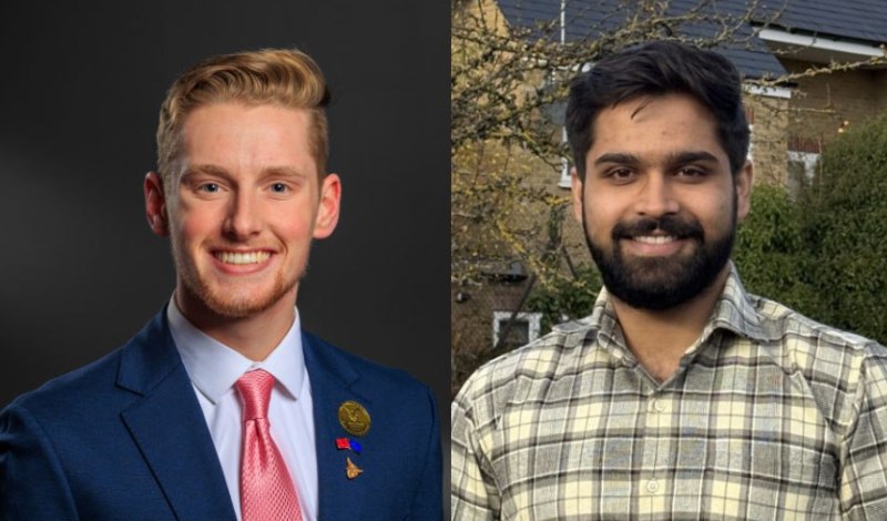 Triggering Change Winners: Isaac Rogers (left) and Aryan Dhama (right)