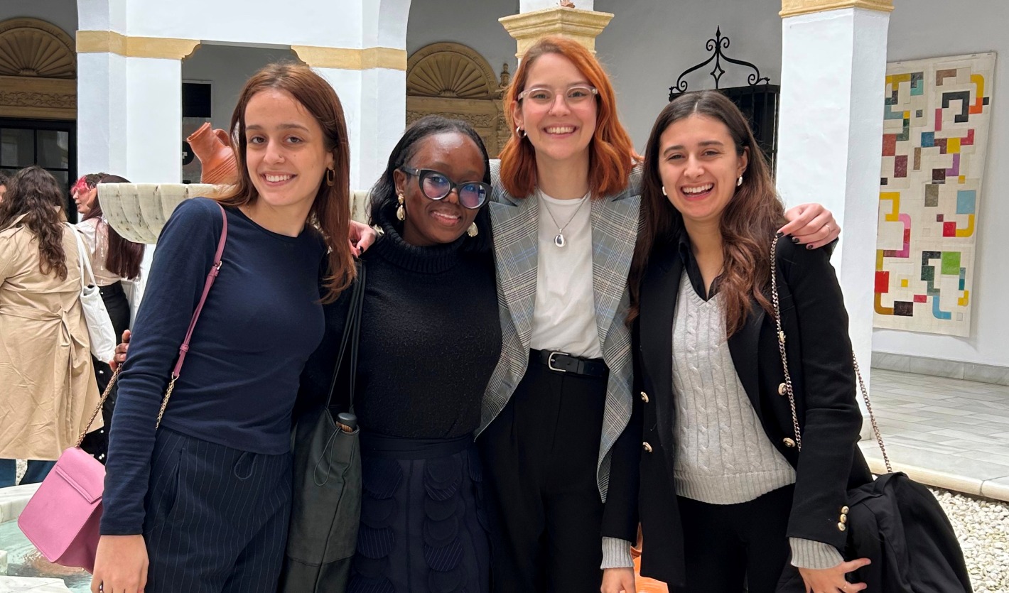 From left: Martina Atanasova, Skyla Katenga, RD Marica Loffreda, and Martina Oliveto