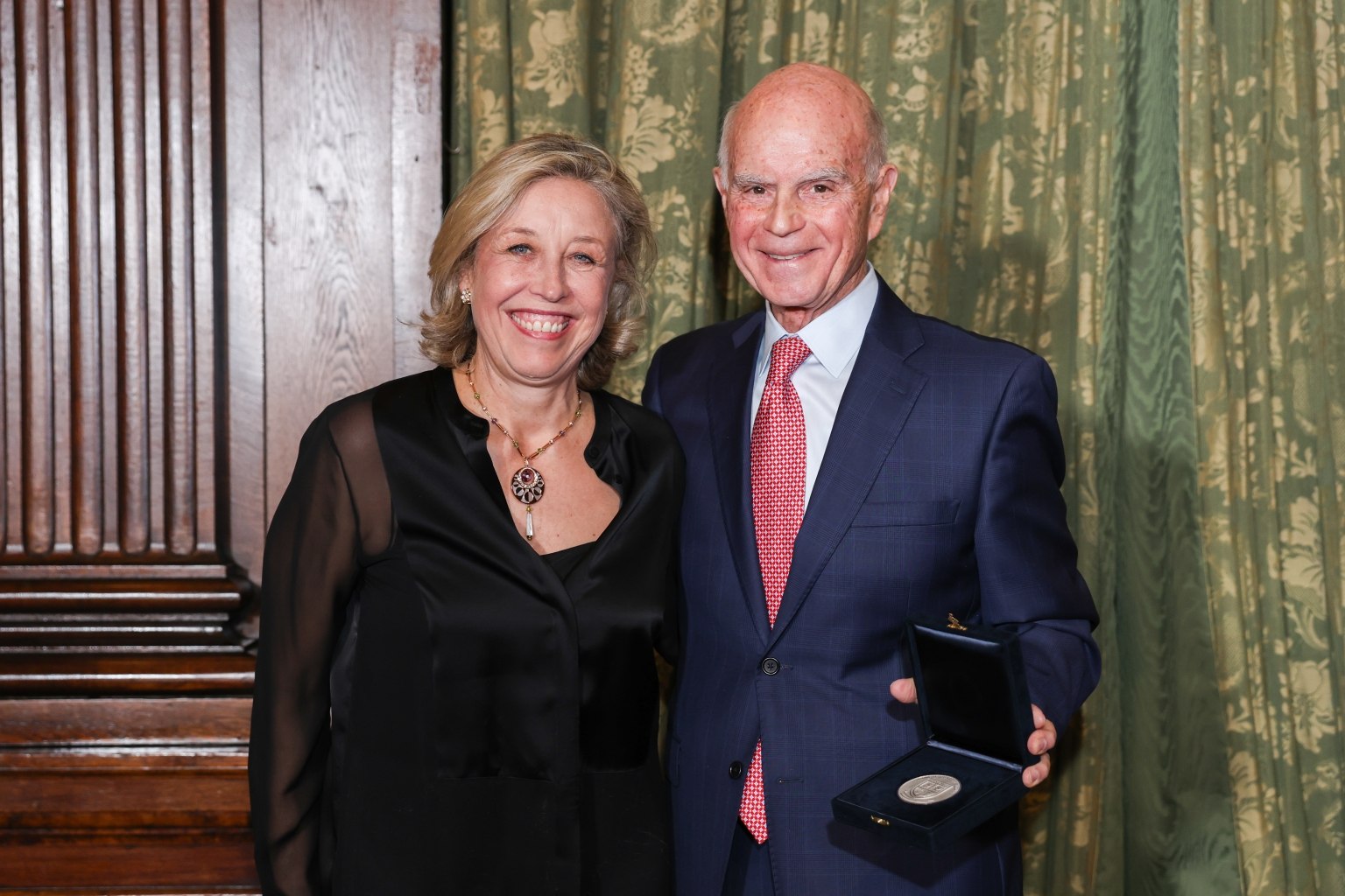 Veronica Bulgari and Chairman of the JCU Board of Trustees Salvatore Salibello