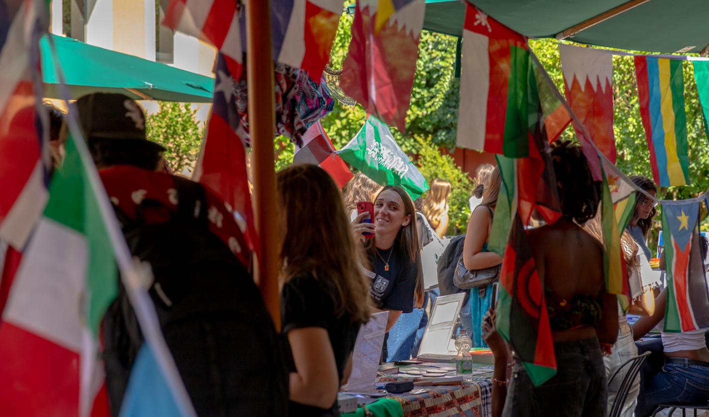 Student Life Fair of Fall 2025 in the Lemon Tree Courtyard
