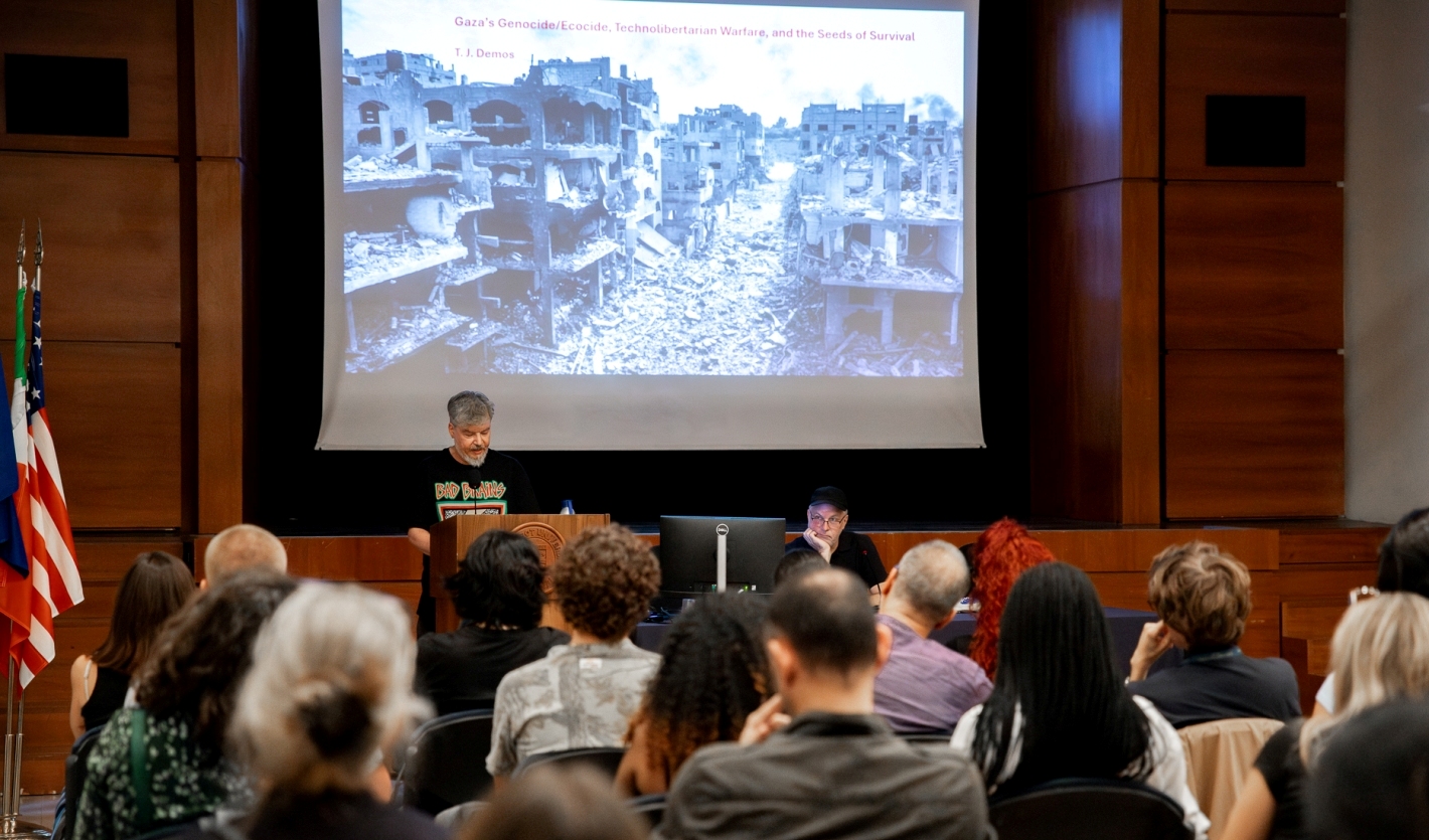 Digital Delights and Disturbances Launches Fall 2025 Edition with T. J. Demos on Palestinian Ecocide Talk