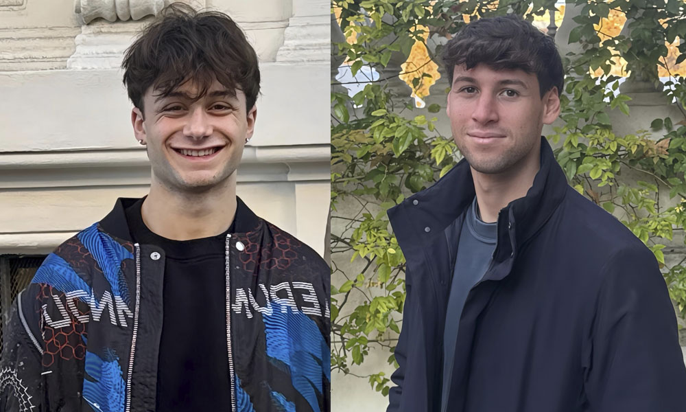 Students Davide D’Antoni and Matias Tornaboni