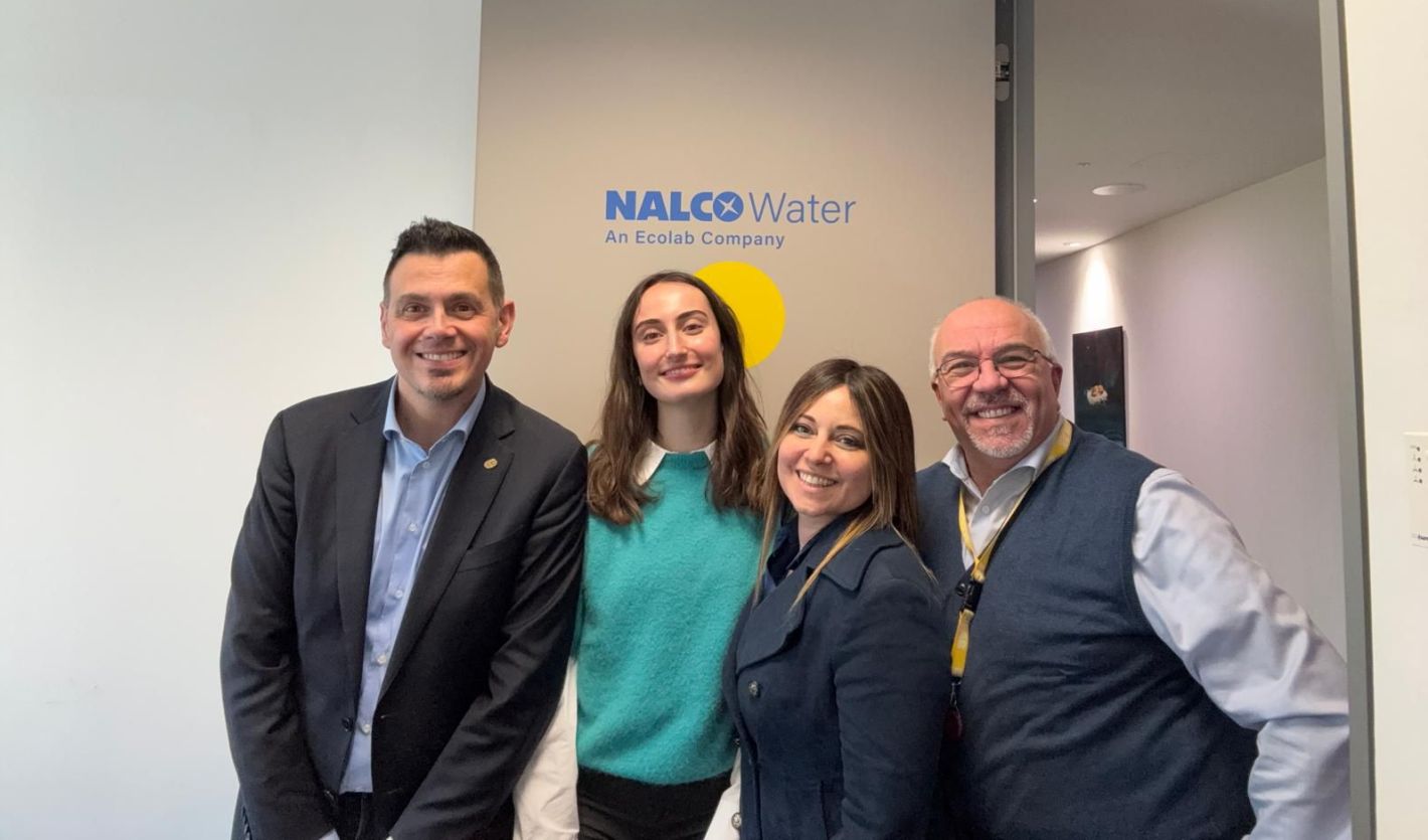 Sara Natalizia with the Ecolab team