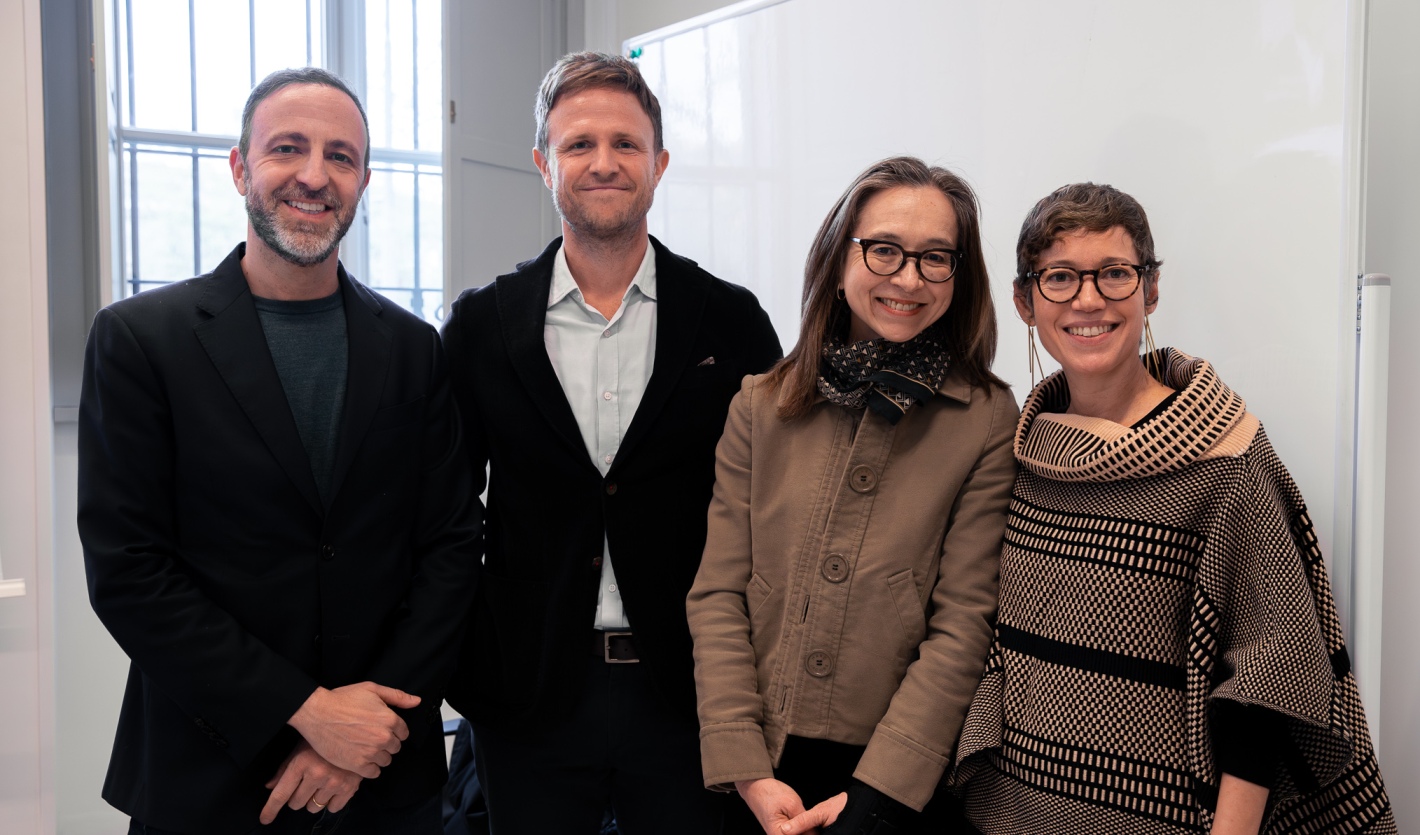 From left: Alvise Armellini, Chris Livesay, Motoko Rich, Juliana Barbassa