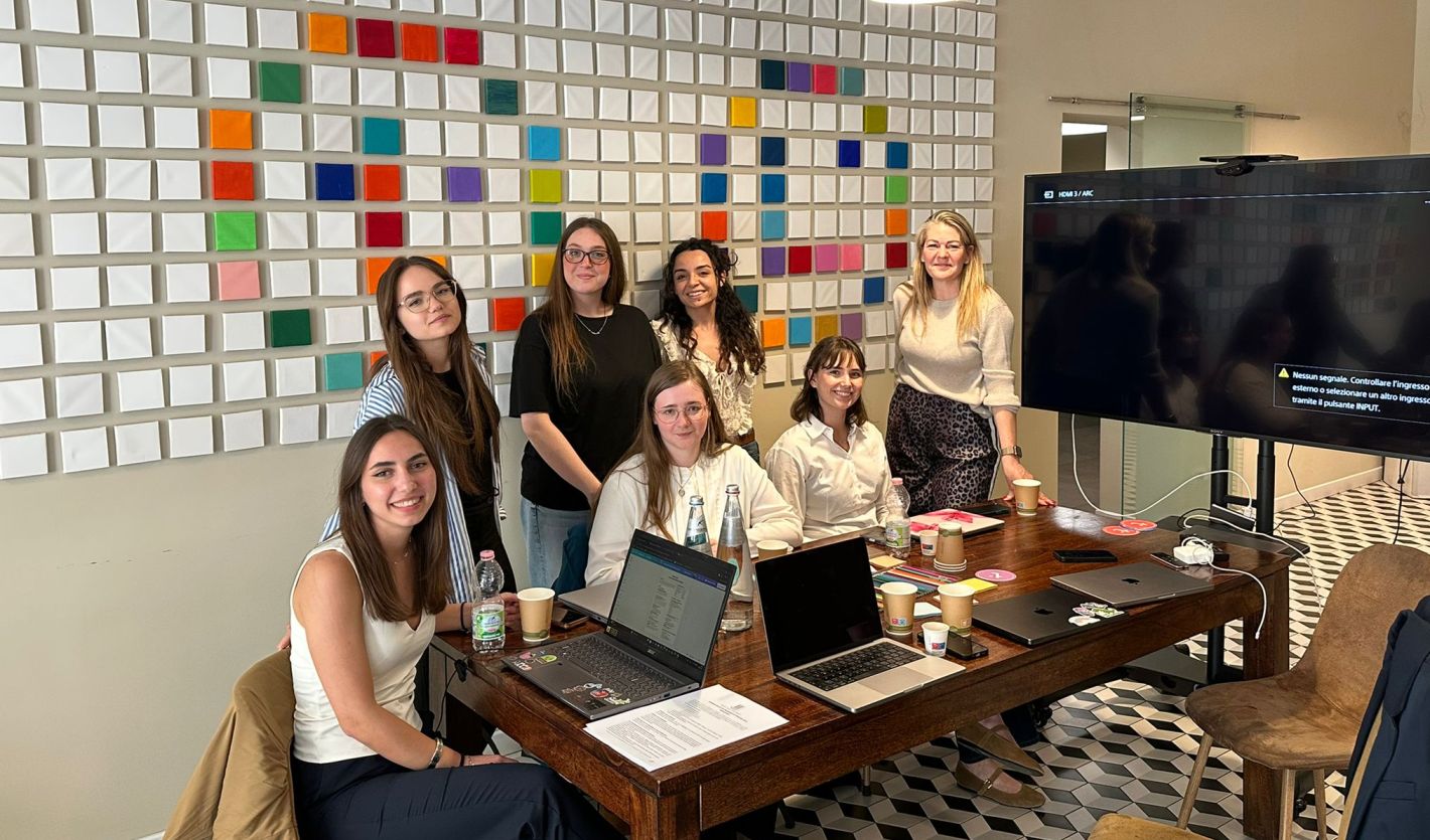 JCU students with the Translated team