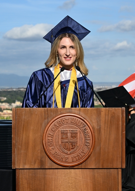 Valedictorian Ekaterina Panferova