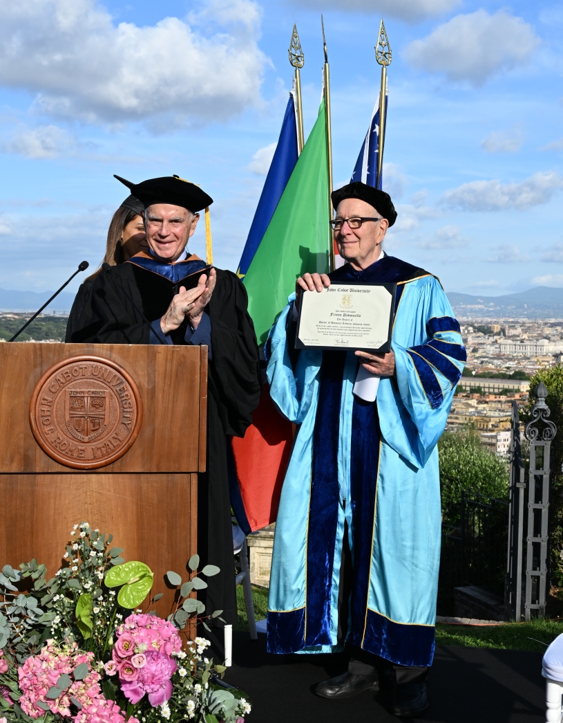 From left: Chair Salibello and President Pavoncello
