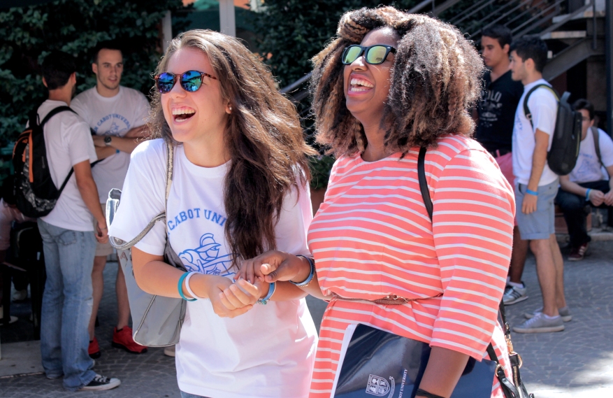 Students on campus