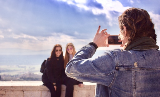 Students on a school trip