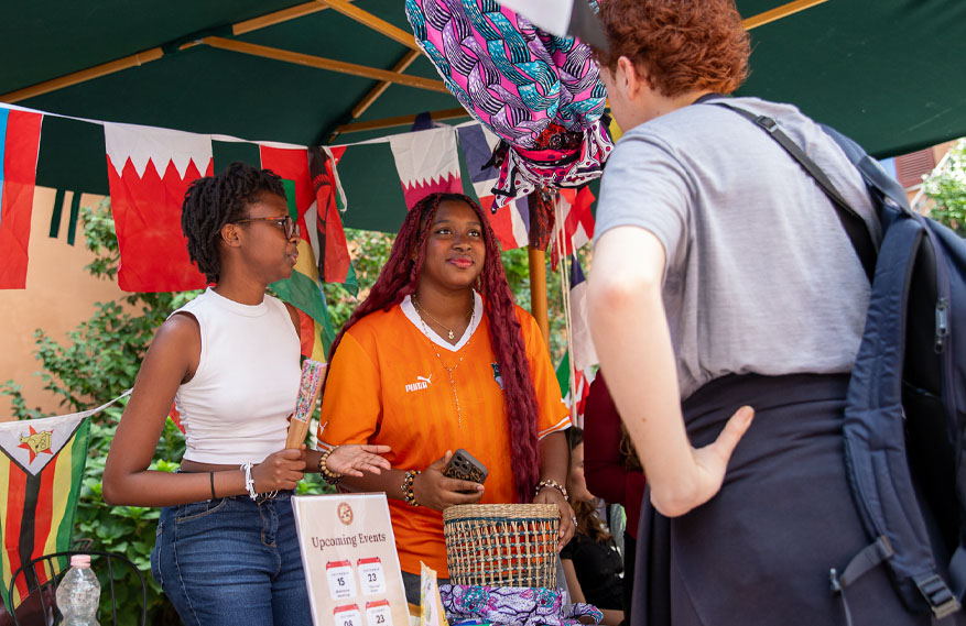 Students at Clubs Fair